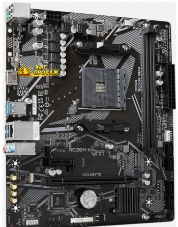 Материнская Плата Gigabyte a520m k v2 /(v1.1) Soc-am4 Amd a520 2xddr4 Matx ac`97 8ch(7.1) - арт:9722 Макеевка