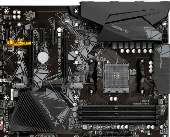 Материнская Плата Gigabyte b550 Gaming x v2 (v1.3/v1.4) Soc-am4 Amd b550 4xddr4 Atx ac`97 - арт:1222 Макеевка