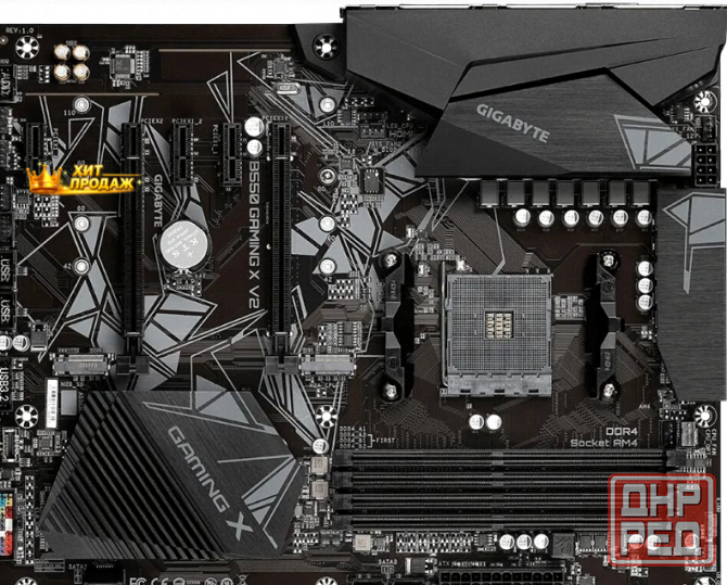 Материнская Плата Gigabyte b550 Gaming x v2 (v1.3/v1.4) Soc-am4 Amd b550 4xddr4 Atx ac`97 - арт:1222 Макеевка - изображение 1