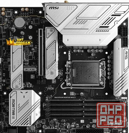 Материнская Плата Msi Mag b760m Mortar Wifi ii Matx Lga1700 4ddr5 Pci-ex16 Pci-ex4 3m.2 4 - арт:3375 Макеевка - изображение 2