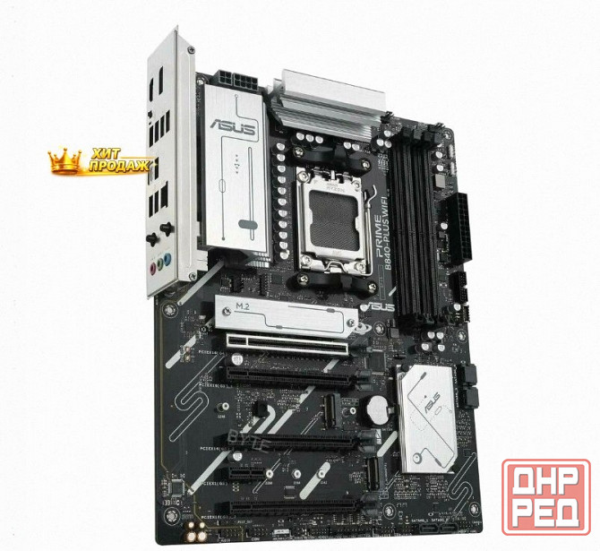 Материнская Плата Asus Prime b840-plus Wifi (90mb1iz0-m0eay0) Черный, Socket am5 Amd b840 - арт:8615 Макеевка - изображение 1