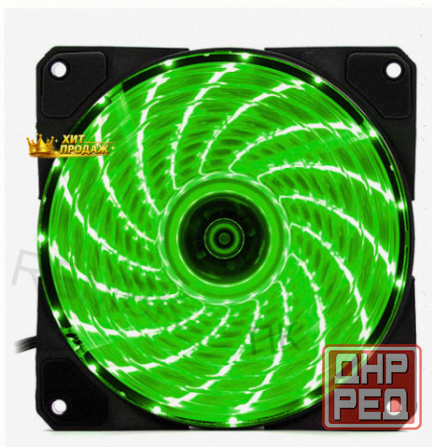 Вентилятор Игровой dt-gf12025gr Для Компьютерного Корпуса с Подсветкой Зеленый - арт:4156 Макеевка - изображение 1