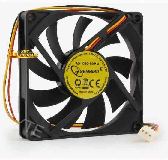 Вентилятор Для Корпуса Gembird d8015bm-3 - арт:7567 Макеевка
