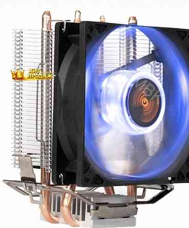 Кулер Exegate ex286297rus Wizard Exx200-pwm.blue (al+copper, 2 Трубки, Lga775/115*/1200/a - арт:4081 Макеевка