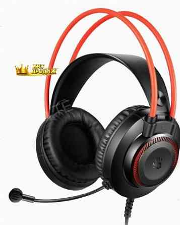 Наушники с Микрофоном a4tech Bloody g200s Черный/красный 2м Мониторные Usb Оголовье (g200 - арт:4530 Макеевка