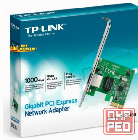 Сетевой Адаптер Gigabit Ethernet tp-link tg-3468, Разъем rj-45 (1000base-t) 10/100/1000 м - арт:4694 Макеевка - изображение 1