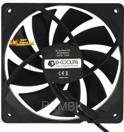 Вентилятор Для Корпуса id-cooling 120x120mm 3pin 1250rpm Black (fl-12025k) - арт:6327 Макеевка