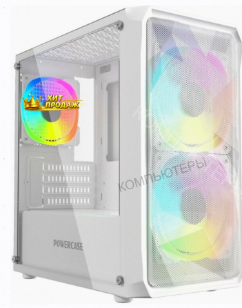 Корпус Powercase Mistral Micro a3w Argb, Tempered Glass, 2x 140mm Argb Pwm+1x 120mm Argb - арт:8329 Макеевка