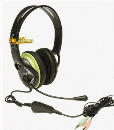 Компьютерная Гарнитура Genius hs-400a, Черный/зеленый - арт:3543 Макеевка