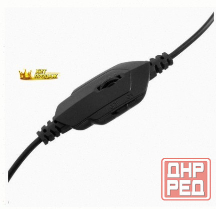 Наушники Crown Cmgh-101t, Игровые, Полноразмерные, Микрофон, 3.5 мм, 2.1 м, чёрно-оранжев - арт:1245 Макеевка - изображение 2
