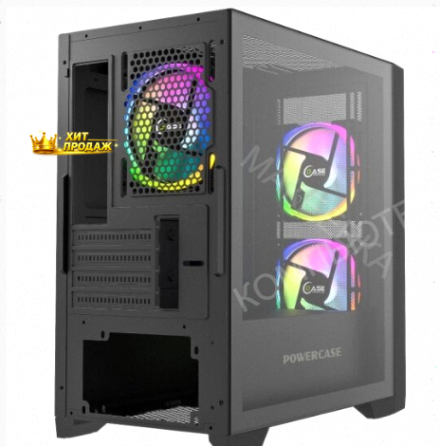 Корпус Powercase Alisio Micro z3b Argb, Черный (camzb-a3) - арт:5172 Макеевка