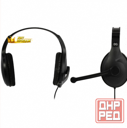 Наушники с Микрофоном Exegate Office hs-102s Black - арт:7292 Макеевка - изображение 1