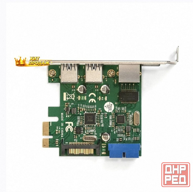 Контроллер Сетевой Exegate ex290278rus Exe-362 Pci-e x1 v2.0, 2*usb3.0 Ext. + 1* - арт:1813 Макеевка - изображение 2