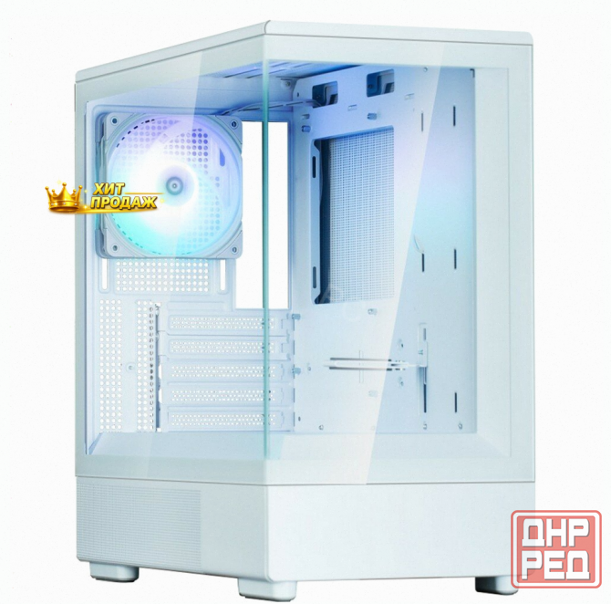 Корпус Minitower Zalman p10 White (matx, Window, 2x3.5", 3x2.5", 1xusb Type-c, 1xusb3.0, - арт:1292 Макеевка - изображение 1