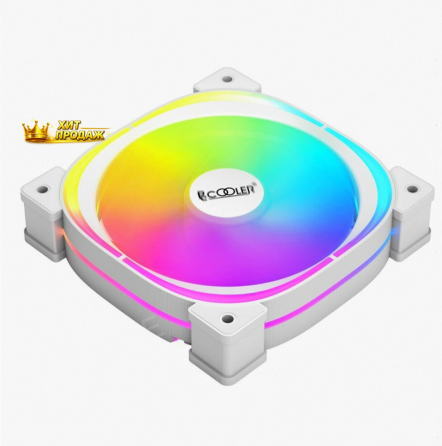 Вентилятор Pccooler ef120 Argb White 4pin Pwm + 3pin Argb, 600-1500 об/мин Retail - арт:2578 Макеевка