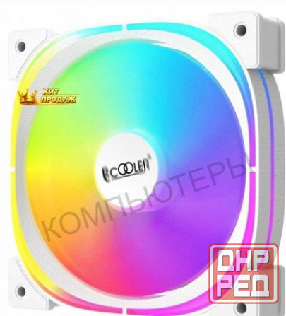 Вентилятор Pccooler ef120 Argb White 4pin Pwm + 3pin Argb, 600-1500 об/мин Retail - арт:2578 Макеевка - изображение 3