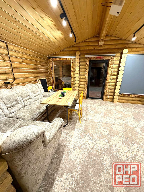 Продажа. Дом из сруба. Сауна. Приватизированный участок. Мангал. Костровая чаша. Мебель и техника. Донецк - изображение 3