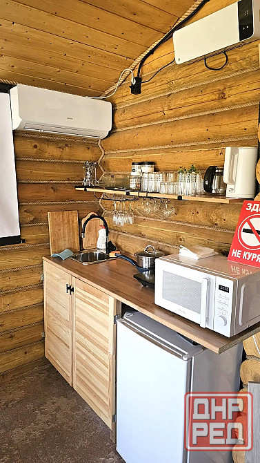Продажа. Дом из сруба. Сауна. Приватизированный участок. Мангал. Костровая чаша. Мебель и техника. Донецк - изображение 7