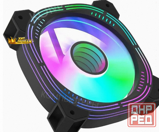 Вентилятор Для Корпуса Formula Nulight 12bk Rgb 120х120x25 Черный 3-pin 4-pin (molex) 19. - арт:9186 Макеевка - изображение 2