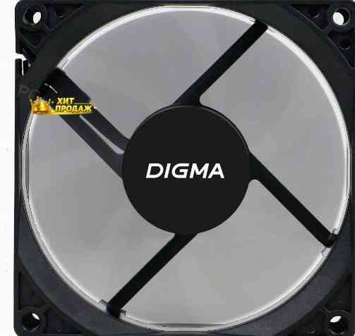 Вентилятор Digma Dfan-90 90х90x25 Черный 3-pin 4-pin (molex) Ret - арт:4263 Макеевка