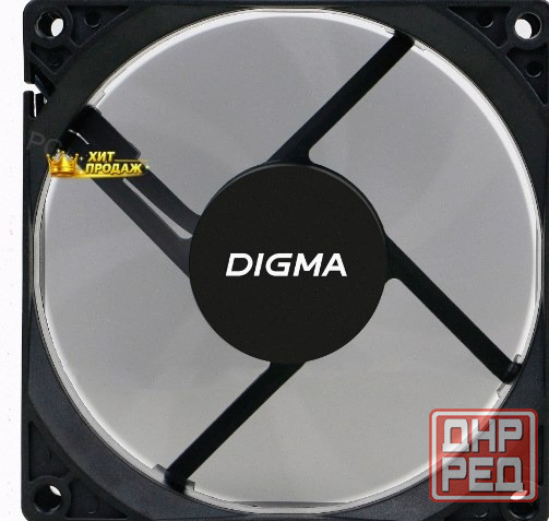 Вентилятор Digma Dfan-90 90х90x25 Черный 3-pin 4-pin (molex) Ret - арт:4263 Макеевка - изображение 3