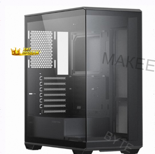 Корпус Xastra q600-0f, Midi-tower, Atx, Черный - арт:9699 Макеевка