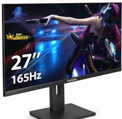 Игровой Монитор Exegate 27" eg2707c (ex296975rus) Ips 1920x1080 165hz 1ms 178/178 250nits - арт:9515 Макеевка