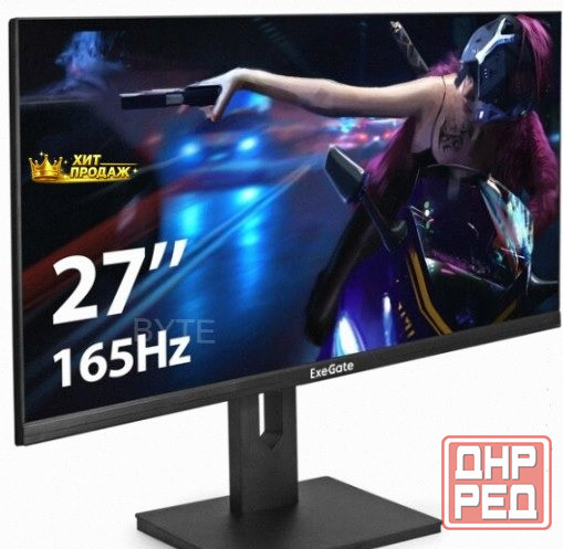 Игровой Монитор Exegate 27" eg2707c (ex296975rus) Ips 1920x1080 165hz 1ms 178/178 250nits - арт:9515 Макеевка - изображение 2