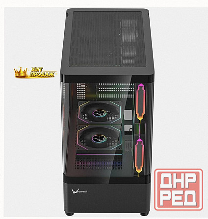 Корпус Formula Crystal u1m Cosmic Черный Без бп Matx 1xusb3.0 Audio Bott Psu - арт:7687 Макеевка - изображение 4