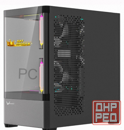 Корпус Formula Crystal u1m Cosmic Черный Без бп Matx 1xusb3.0 Audio Bott Psu - арт:7687 Макеевка - изображение 2