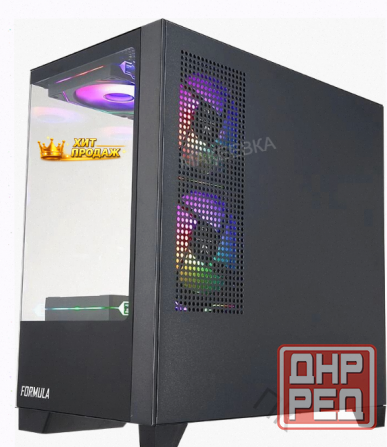 Корпус Matx Formula Crystal z1m, Mini-tower, Без бп, Черный [cristal z1m] - арт:4426 Макеевка - изображение 2