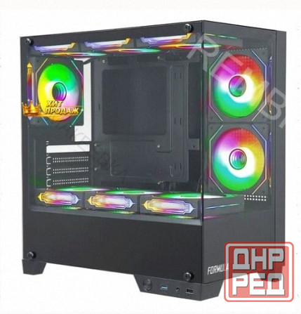 Корпус Matx Formula Crystal z1m, Mini-tower, Без бп, Черный [cristal z1m] - арт:4426 Макеевка - изображение 1
