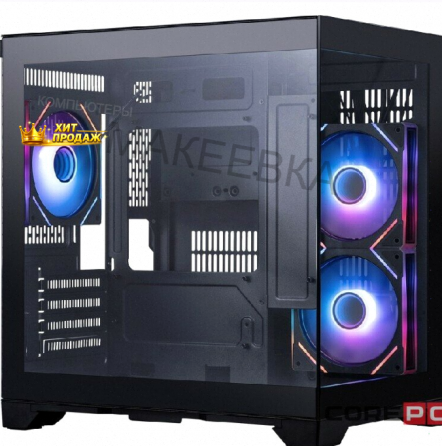 Корпус 1stplayer Megaview mv5-tp Argb Black (mv5-tp-bk-2fc7r-1fc7) / Matx / 3x120mm Argb - арт:5845 Макеевка
