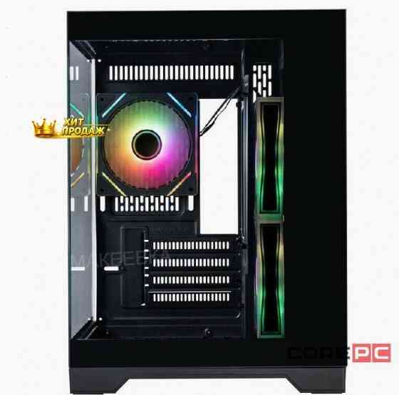 Корпус 1stplayer Megaview mv5-tp Argb Black (mv5-tp-bk-2fc7r-1fc7) / Matx / 3x120mm Argb - арт:5845 Макеевка