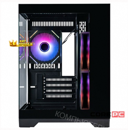 Корпус 1stplayer Megaview mv5-tp Argb Black (mv5-tp-bk-2fc7r-1fc7) / Matx / 3x120mm Argb - арт:5845 Макеевка