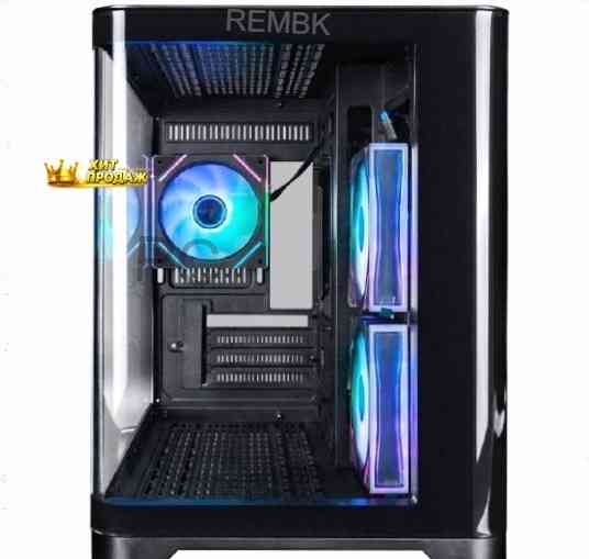 Корпус 1stplayer Uview uv6 Argb, Черный (uv6-bk-2fc7r-1fc7) - арт:3307 Макеевка
