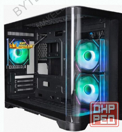 Корпус 1stplayer Uview uv6 Argb, Черный (uv6-bk-2fc7r-1fc7) - арт:3307 Макеевка - изображение 1