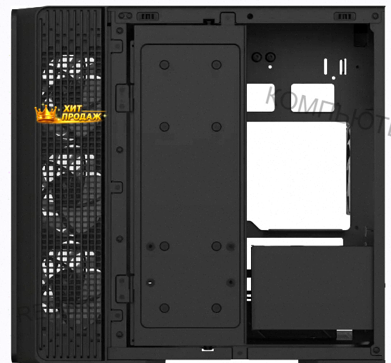 Корпус Formula Crystal z7 Черный Без бп Atx 11x120mm 4x140mm - арт:1267 Макеевка