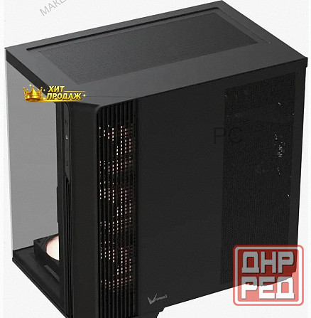 Корпус Formula Crystal z7 Черный Без бп Atx 11x120mm 4x140mm - арт:1267 Макеевка - изображение 4