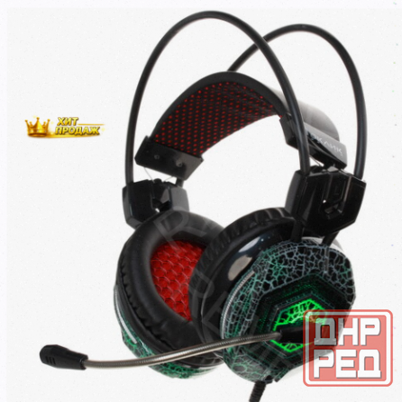 Наушники с Микрофоном Oklick hs-l500g Toxic Черный (hs-l500g) - арт:6781 Макеевка - изображение 1