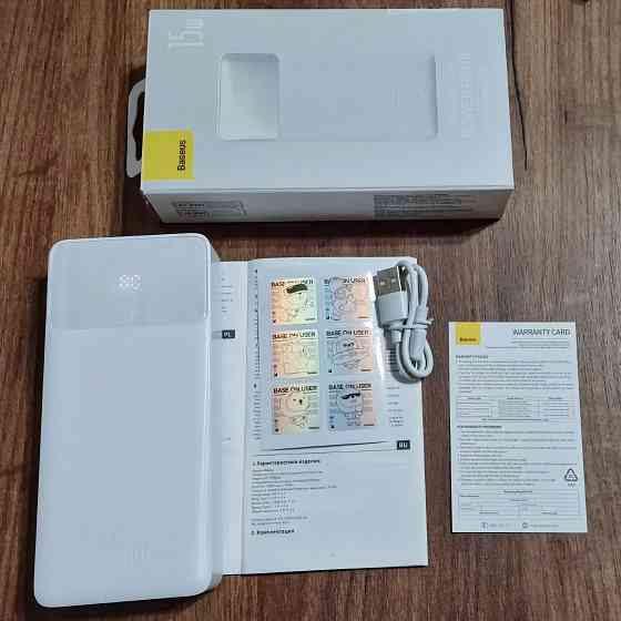 Power Bank Baseus 20000 мАч, 15 Вт, внешний аккумулятор, портативное зарядное, зарядка Донецк