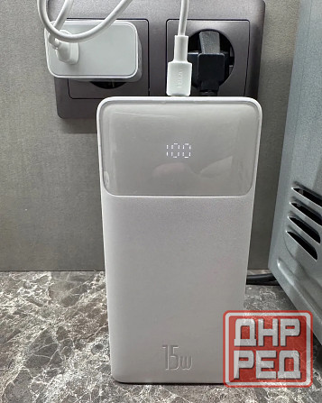 Power Bank Baseus 20000 мАч, 15 Вт, внешний аккумулятор, портативное зарядное, зарядка Донецк - изображение 3