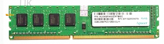Оперативная Память Dimm Ddr3 Apacer 4 гб 1600 Мгц cl11 (au04gfa60catbgc) - арт:5635 Донецк