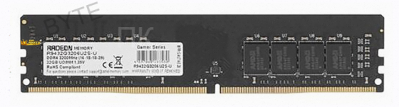 Оперативная Память Dimm Ddr4 Amd 32гб 3200 Мгц cl16 r9432g3206u2s-u - арт:7274 Донецк