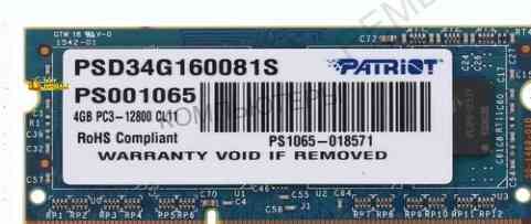 Оперативная Память Sodimm Patriot Signature [psd34g160081s] 4 гб - арт:6229 Донецк