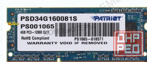 Оперативная Память Sodimm Patriot Signature [psd34g160081s] 4 гб - арт:6229 Донецк - изображение 1