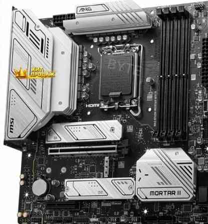 Материнская Плата Msi Mag b760m Mortar Wifi ii Matx Lga1700 4ddr5 Pci-ex16 Pci-ex4 3m.2 4 - арт:5465 Донецк