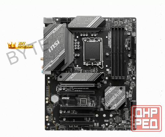 Материнская Плата Msi b760 s1700 Atx b760 Gaming Plus Wifi Lga 1700 - арт:8951 Донецк - изображение 1