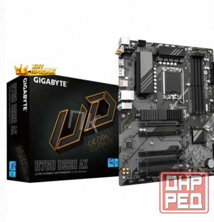 Материнская Плата Gigabyte b760 ds3h, Atx, Ddr5 - арт:9686 Донецк - изображение 1