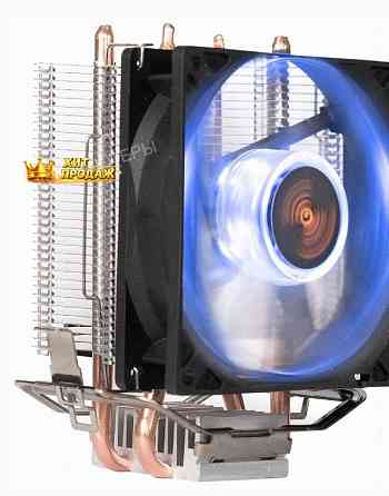Кулер Exegate ex286297rus Wizard Exx200-pwm.blue (al+copper, 2 Трубки, Lga775/115*/1200/a - арт:8373 Донецк